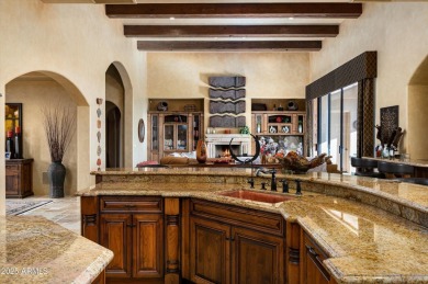 This single level Spanish estate with Desert Mountain Golf on Desert Mountain Golf Club - Renegade Course in Arizona - for sale on GolfHomes.com, golf home, golf lot
