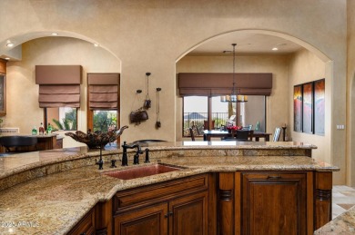 This single level Spanish estate with Desert Mountain Golf on Desert Mountain Golf Club - Renegade Course in Arizona - for sale on GolfHomes.com, golf home, golf lot