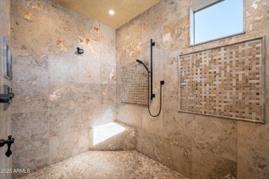 This single level Spanish estate with Desert Mountain Golf on Desert Mountain Golf Club - Renegade Course in Arizona - for sale on GolfHomes.com, golf home, golf lot