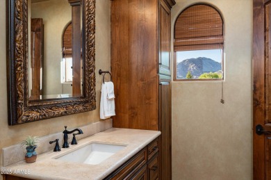 This single level Spanish estate with Desert Mountain Golf on Desert Mountain Golf Club - Renegade Course in Arizona - for sale on GolfHomes.com, golf home, golf lot