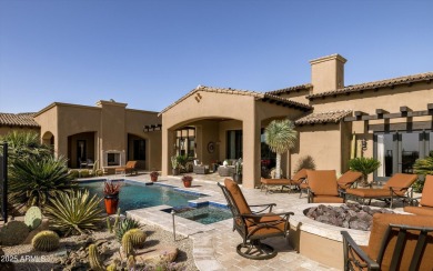 This single level Spanish estate with Desert Mountain Golf on Desert Mountain Golf Club - Renegade Course in Arizona - for sale on GolfHomes.com, golf home, golf lot