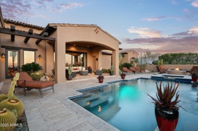 This single level Spanish estate with Desert Mountain Golf on Desert Mountain Golf Club - Renegade Course in Arizona - for sale on GolfHomes.com, golf home, golf lot