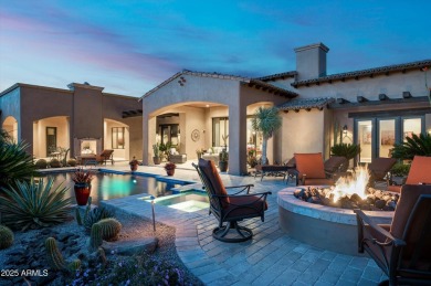 This single level Spanish estate with Desert Mountain Golf on Desert Mountain Golf Club - Renegade Course in Arizona - for sale on GolfHomes.com, golf home, golf lot