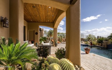 This single level Spanish estate with Desert Mountain Golf on Desert Mountain Golf Club - Renegade Course in Arizona - for sale on GolfHomes.com, golf home, golf lot