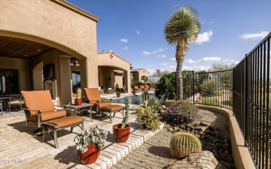 This single level Spanish estate with Desert Mountain Golf on Desert Mountain Golf Club - Renegade Course in Arizona - for sale on GolfHomes.com, golf home, golf lot