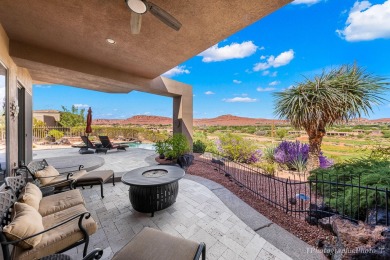 This gorgeous Entrada home sits above hole #13 of the golf on Entrada at Snow Canyon in Utah - for sale on GolfHomes.com, golf home, golf lot