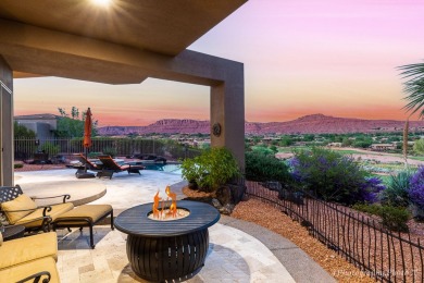 This gorgeous Entrada home sits above hole #13 of the golf on Entrada at Snow Canyon in Utah - for sale on GolfHomes.com, golf home, golf lot