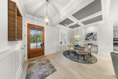 Experience the pinnacle of coastal elegance in this like-new on Members Club At St. James Plantation in North Carolina - for sale on GolfHomes.com, golf home, golf lot