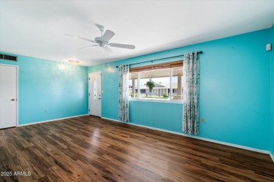 Charming 2-bedroom, 1 bathroom home in the heart of the vibrant on Sun City Country Club in Arizona - for sale on GolfHomes.com, golf home, golf lot
