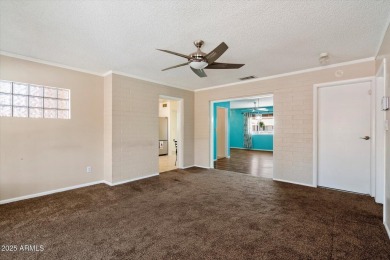 Charming 2-bedroom, 1 bathroom home in the heart of the vibrant on Sun City Country Club in Arizona - for sale on GolfHomes.com, golf home, golf lot