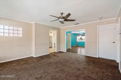 Charming 2-bedroom, 1 bathroom home in the heart of the vibrant on Sun City Country Club in Arizona - for sale on GolfHomes.com, golf home, golf lot