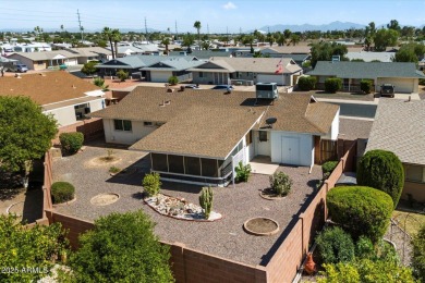 Charming 2-bedroom, 1 bathroom home in the heart of the vibrant on Sun City Country Club in Arizona - for sale on GolfHomes.com, golf home, golf lot