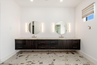 This newly constructed home combines Southwestern contemporary on Desert Highlands Golf Club in Arizona - for sale on GolfHomes.com, golf home, golf lot