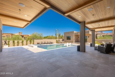 This newly constructed home combines Southwestern contemporary on Desert Highlands Golf Club in Arizona - for sale on GolfHomes.com, golf home, golf lot
