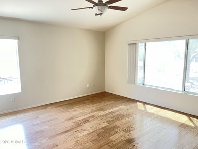 Discover this charming 2-bedroom, 2-bath, plus den, nestled in on Sundance Golf Club in Arizona - for sale on GolfHomes.com, golf home, golf lot