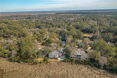 This marshfront home is designed for both grand entertaining and on The King and Prince Golf Course, Home of the Hampton Club in Georgia - for sale on GolfHomes.com, golf home, golf lot