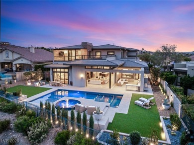 Exquisite custom estate in the prestigious Seven Hills community on Rio Secco Golf Club in Nevada - for sale on GolfHomes.com, golf home, golf lot