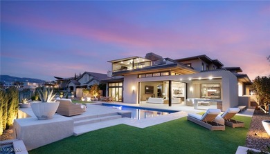 Exquisite custom estate in the prestigious Seven Hills community on Rio Secco Golf Club in Nevada - for sale on GolfHomes.com, golf home, golf lot