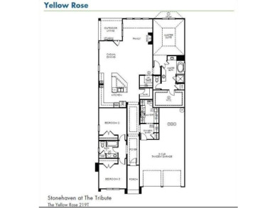 A beautifully designed 3-bedroom, 2-bathroom home by Meritage on The Tribute At the Colony in Texas - for sale on GolfHomes.com, golf home, golf lot