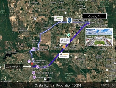 This lot is adjacent to a corner lot at 1263 W Fan Drive on Citrus Springs Country Club in Florida - for sale on GolfHomes.com, golf home, golf lot