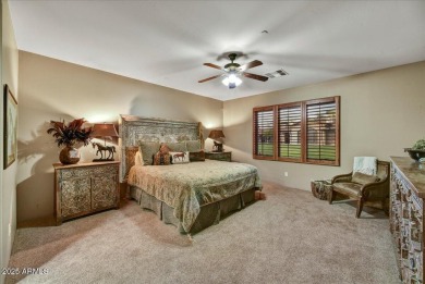Experience luxurious living offered TURNKEY FURNISHED, (artwork on Superstition Mountain Club - Lost Gold in Arizona - for sale on GolfHomes.com, golf home, golf lot
