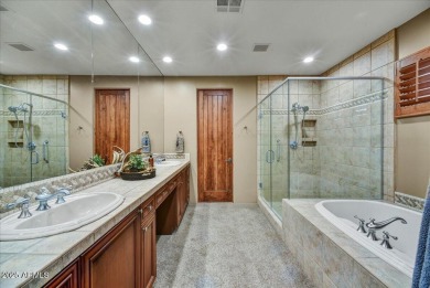 Experience luxurious living offered TURNKEY FURNISHED, (artwork on Superstition Mountain Club - Lost Gold in Arizona - for sale on GolfHomes.com, golf home, golf lot
