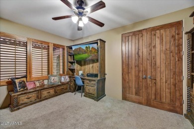 Experience luxurious living offered TURNKEY FURNISHED, (artwork on Superstition Mountain Club - Lost Gold in Arizona - for sale on GolfHomes.com, golf home, golf lot