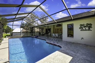 This stunning 3-bedroom, 3-bath pool home in the highly on Timber Pines Golf Course in Florida - for sale on GolfHomes.com, golf home, golf lot
