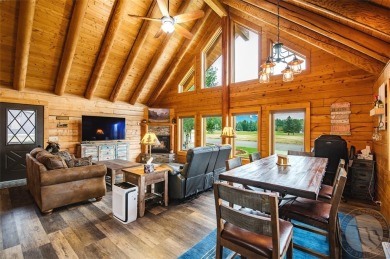 Beautiful rustic log home with modern comforts perfectly on Red Lodge Golf Club in Montana - for sale on GolfHomes.com, golf home, golf lot