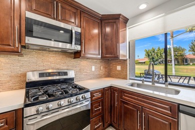 Completely reimagined and thoughtfully updated, this 2-bedroom on Rancho Las Palmas Country Club in California - for sale on GolfHomes.com, golf home, golf lot