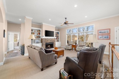 Perched on a gentle hill with sweeping views of the 7th and 9th on Cummings Cove Golf and Country Club in North Carolina - for sale on GolfHomes.com, golf home, golf lot