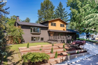 Don't miss this stunning 5-bedroom, 3-bathroom home where modern on Lake Oswego Municipal Golf Course in Oregon - for sale on GolfHomes.com, golf home, golf lot
