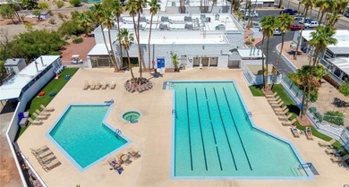 Private retreat backing to the barranca in Riverview RV Resort on Riverview Golf Course in Arizona - for sale on GolfHomes.com, golf home, golf lot