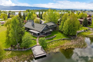 Experience waterfront luxury  mountain serenity in this on Eagle Bend Golf Course in Montana - for sale on GolfHomes.com, golf home, golf lot