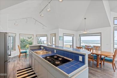 Nestled on the dramatic Salishan Spit this  oceanfront home on Salishan Spa and Golf Resort in Oregon - for sale on GolfHomes.com, golf home, golf lot