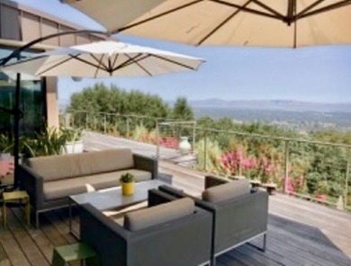Frank Lloyd Wright-inspired design by renowned architect Mark on  in California - for sale on GolfHomes.com, golf home, golf lot