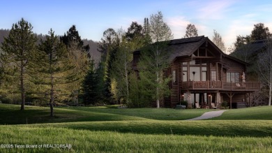 This beautifully maintained 4-bedroom, 4.5-bath log cabin in on Teton Springs Resort and Club in Idaho - for sale on GolfHomes.com, golf home, golf lot