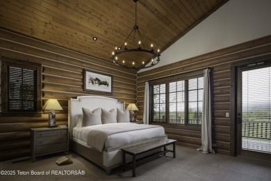 This beautifully maintained 4-bedroom, 4.5-bath log cabin in on Teton Springs Resort and Club in Idaho - for sale on GolfHomes.com, golf home, golf lot