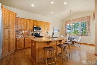 Located in Highland Meadows, this gorgeous, ranch-style patio on Highland Meadows Golf Course in Colorado - for sale on GolfHomes.com, golf home, golf lot