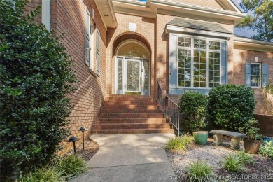 Stunning custom build, brick home, located in the gated and golf on Carolina Trace Country Club in North Carolina - for sale on GolfHomes.com, golf home, golf lot