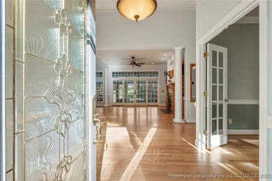 Stunning custom build, brick home, located in the gated and golf on Carolina Trace Country Club in North Carolina - for sale on GolfHomes.com, golf home, golf lot