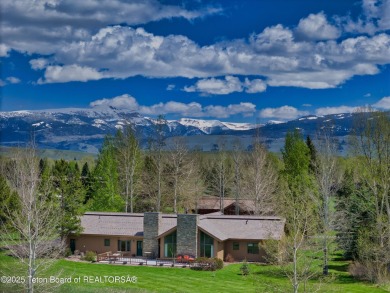 Enjoy clear Teton views from this wonderful home in Golf & on Jackson Hole Golf and Tennis Club in Wyoming - for sale on GolfHomes.com, golf home, golf lot