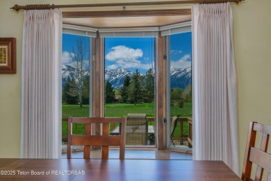 Enjoy clear Teton views from this wonderful home in Golf & on Jackson Hole Golf and Tennis Club in Wyoming - for sale on GolfHomes.com, golf home, golf lot