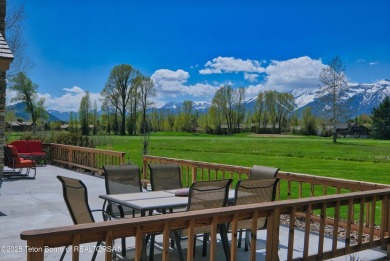 Enjoy clear Teton views from this wonderful home in Golf & on Jackson Hole Golf and Tennis Club in Wyoming - for sale on GolfHomes.com, golf home, golf lot