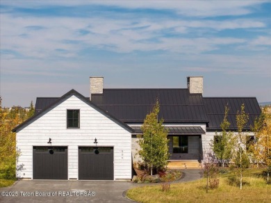 Stunning 4 bed, 4.5 bath Tributary Cabin with pond & Teton on Huntsman Springs Golf Club in Idaho - for sale on GolfHomes.com, golf home, golf lot