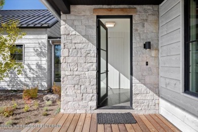 Stunning 4 bed, 4.5 bath Tributary Cabin with pond & Teton on Huntsman Springs Golf Club in Idaho - for sale on GolfHomes.com, golf home, golf lot