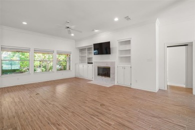 This comfortable 3-2.5-2 home with golf cart space is tucked on Nutcracker Golf Club in Texas - for sale on GolfHomes.com, golf home, golf lot