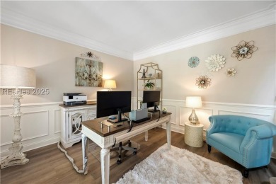 Luxurious townhome with stunning lagoon views overlooking the on Hampton Pointe Golf Course in South Carolina - for sale on GolfHomes.com, golf home, golf lot