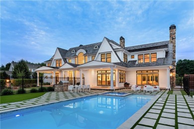 An exquisite new construction shingle-style estate, perfectly on Carnegie Abbey Club in Rhode Island - for sale on GolfHomes.com, golf home, golf lot