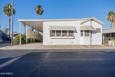 Welcome home to this beautifully designed 1,100 sq. ft on Palm Creek Golf and RV Resort in Arizona - for sale on GolfHomes.com, golf home, golf lot